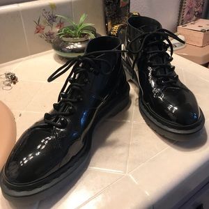 Authentic patent leather Doc Marten boots